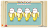 Officially Licensed Bananya Standard Playmat - Bananya Line 